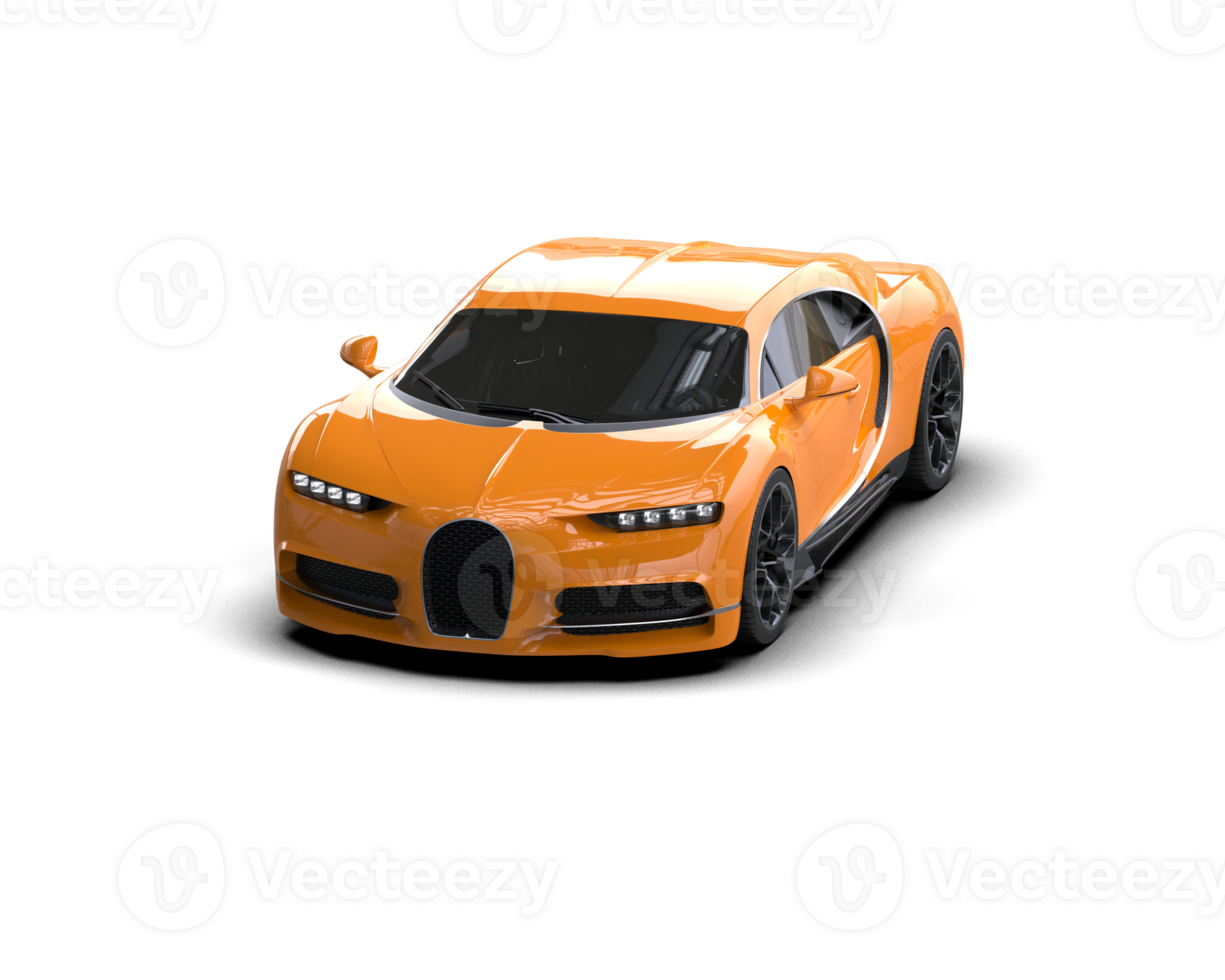 Realistic sport car isolated on background. 3d rendering - illustration png