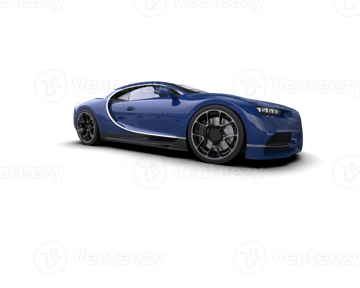 Realistic sport car isolated on background. 3d rendering - illustration png