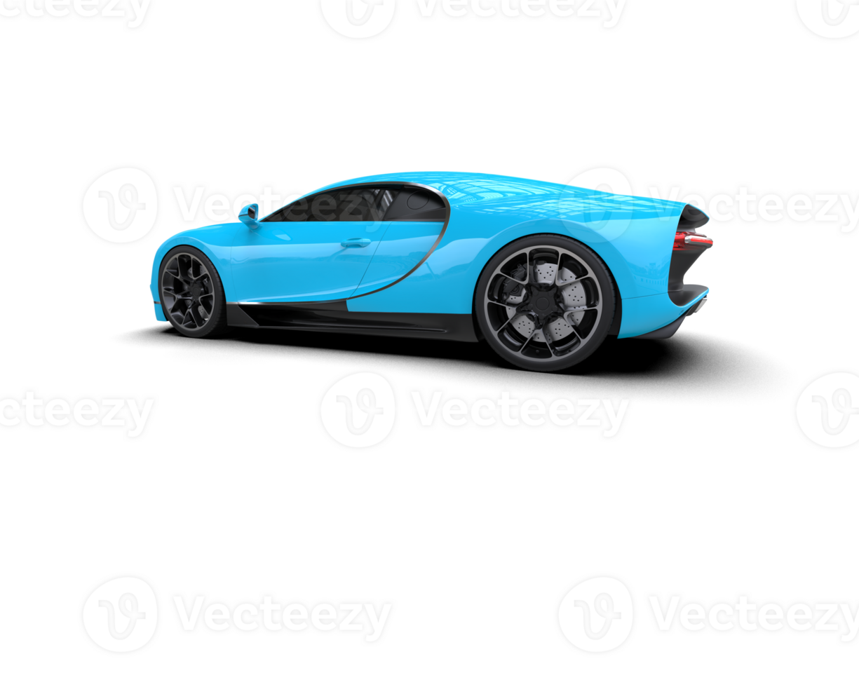 Realistic sport car isolated on background. 3d rendering - illustration png