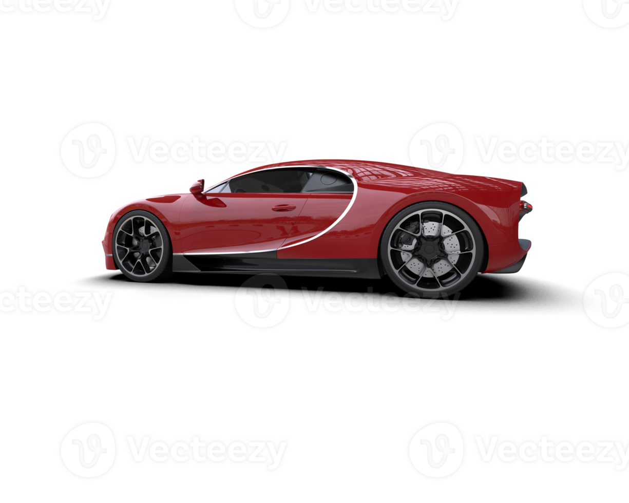 Realistic sport car isolated on background. 3d rendering - illustration png