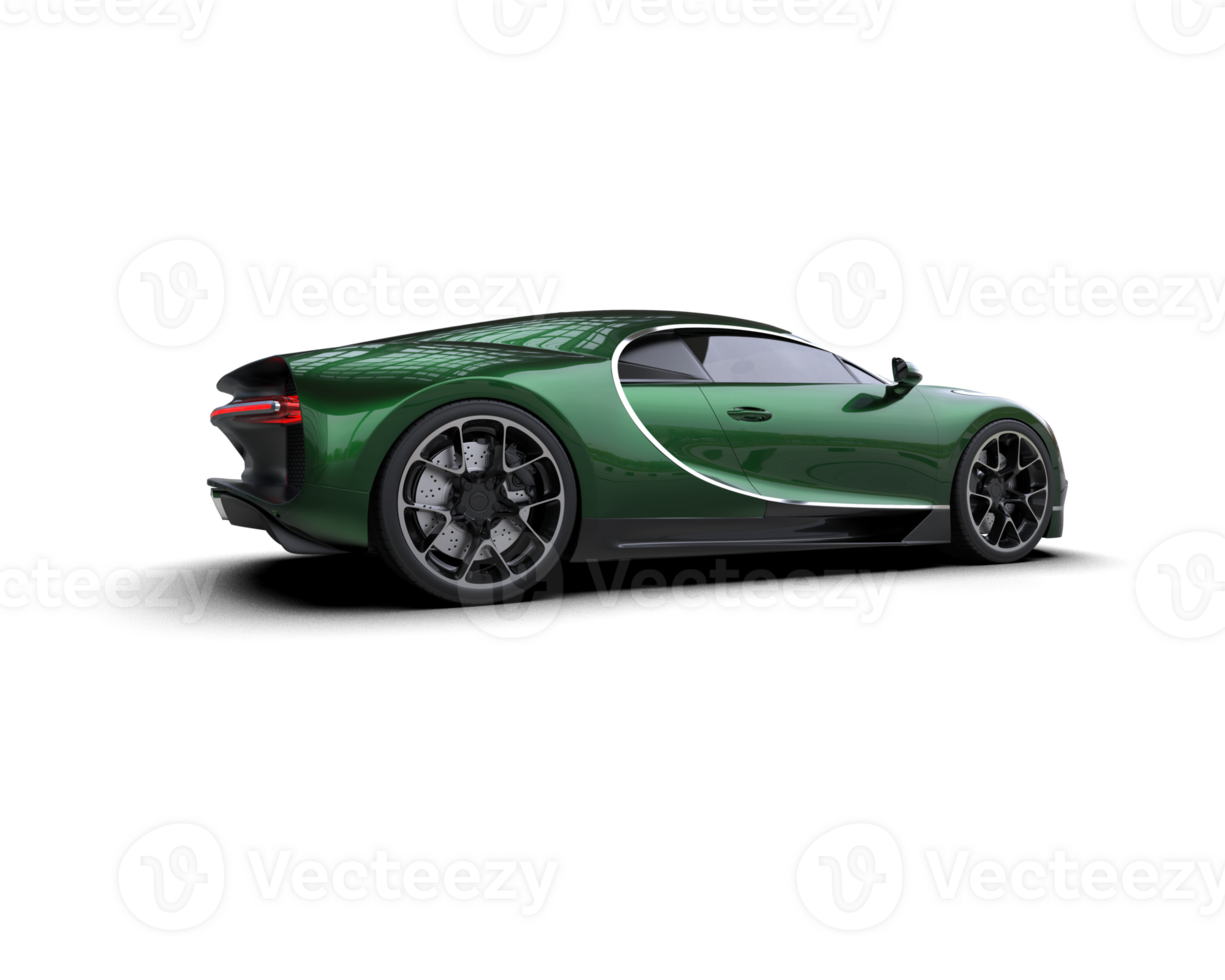 Realistic sport car isolated on background. 3d rendering - illustration png