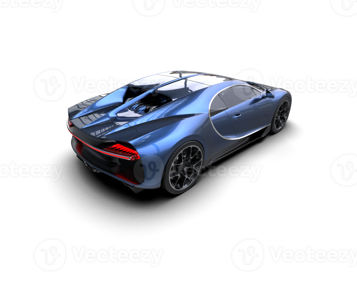Realistic sport car isolated on background. 3d rendering - illustration png