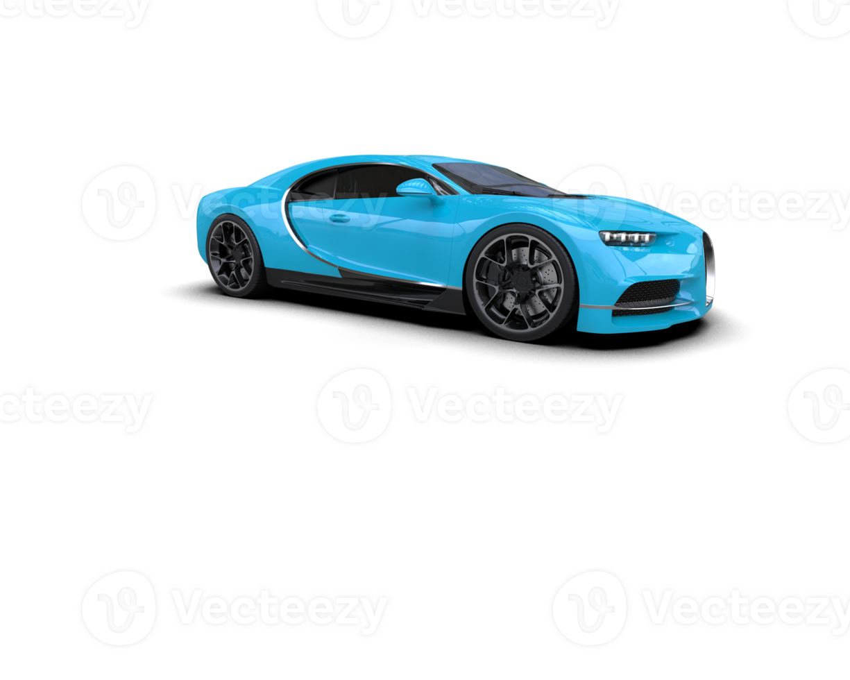 Realistic sport car isolated on background. 3d rendering - illustration png