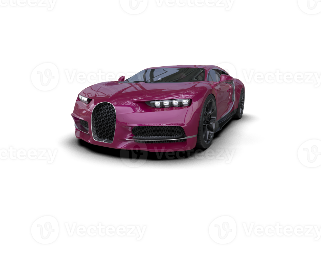 Realistic sport car isolated on background. 3d rendering - illustration png