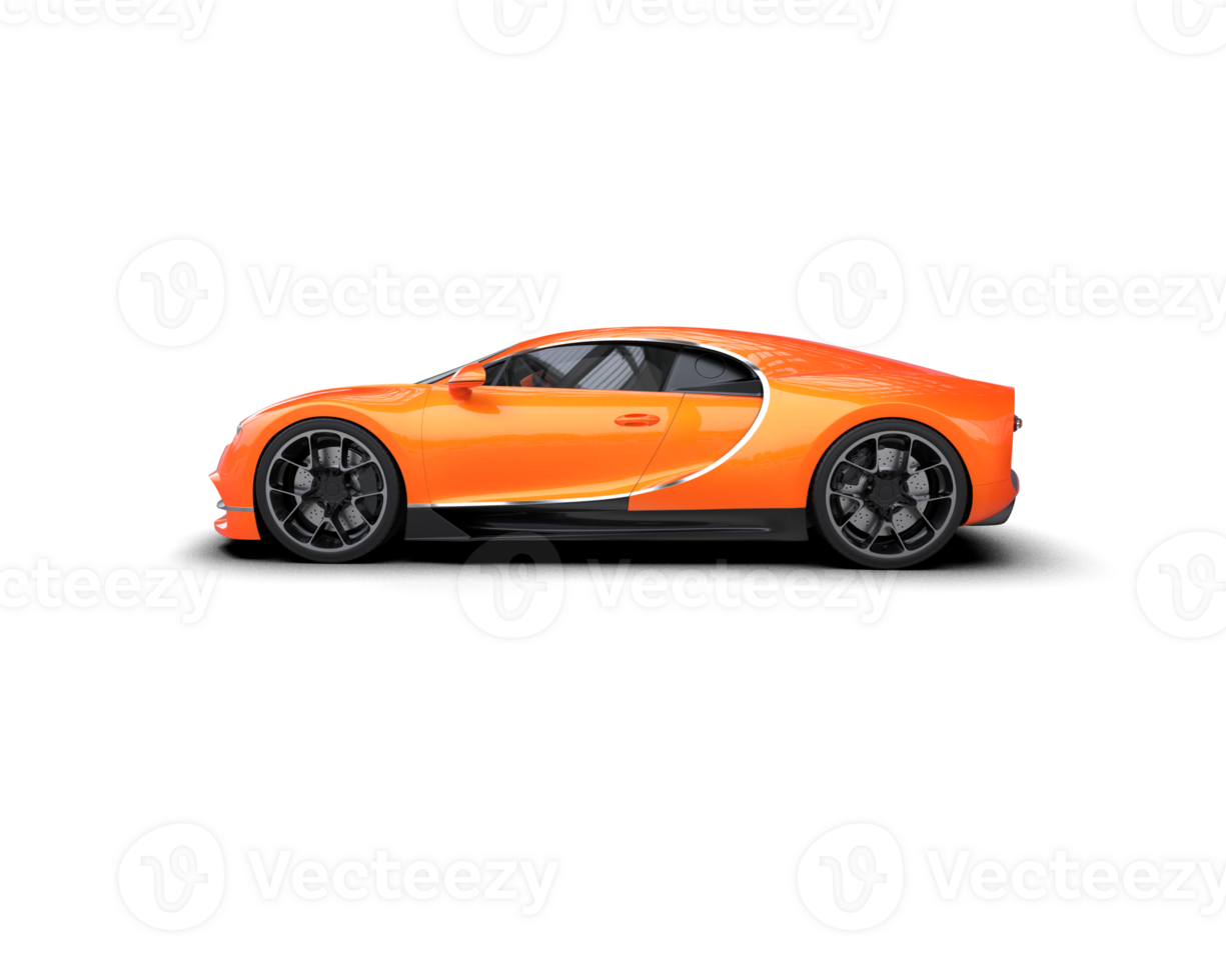 Realistic sport car isolated on background. 3d rendering - illustration png