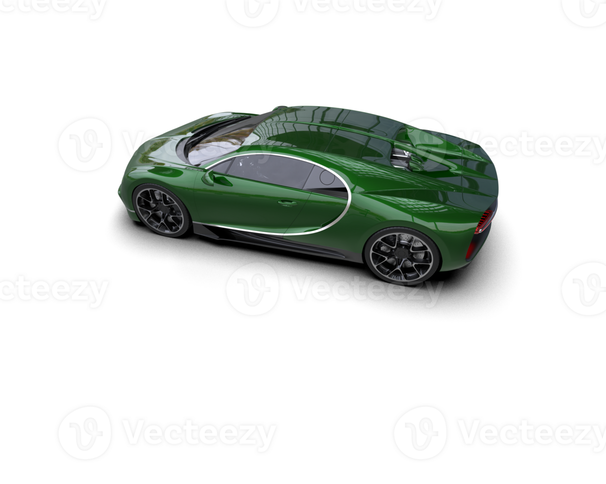Realistic sport car isolated on background. 3d rendering - illustration png