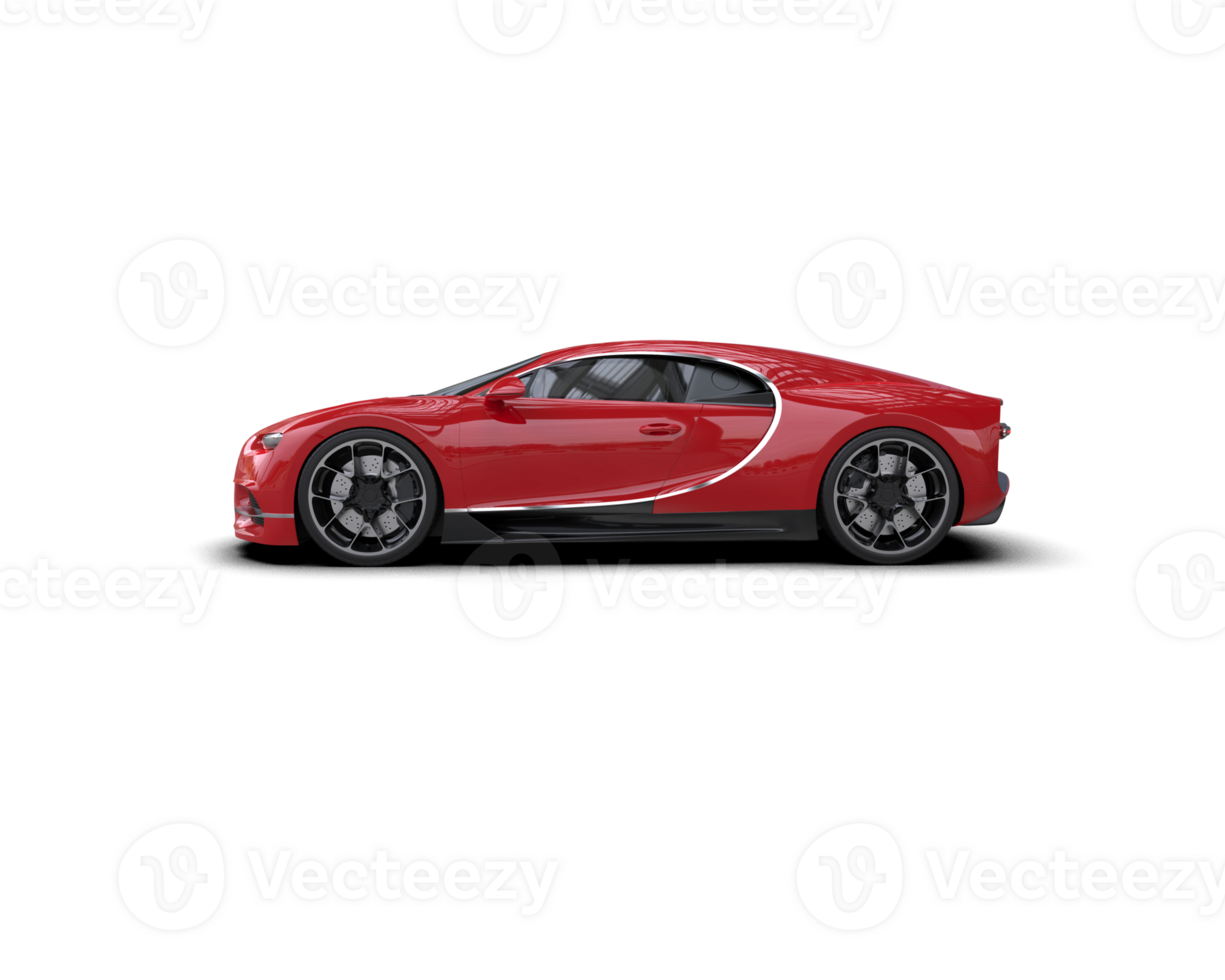 Realistic sport car isolated on background. 3d rendering - illustration png