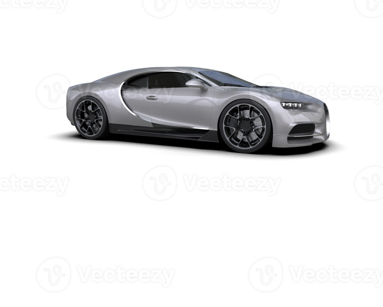 Realistic sport car isolated on background. 3d rendering - illustration png