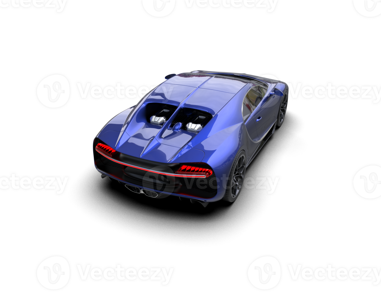 Realistic sport car isolated on background. 3d rendering - illustration png
