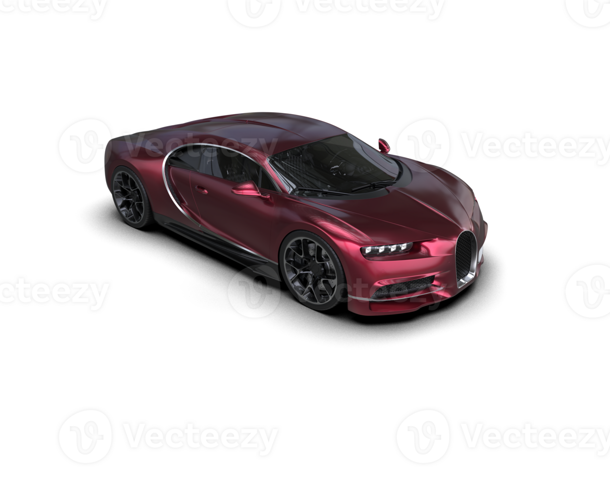 Realistic sport car isolated on background. 3d rendering - illustration png