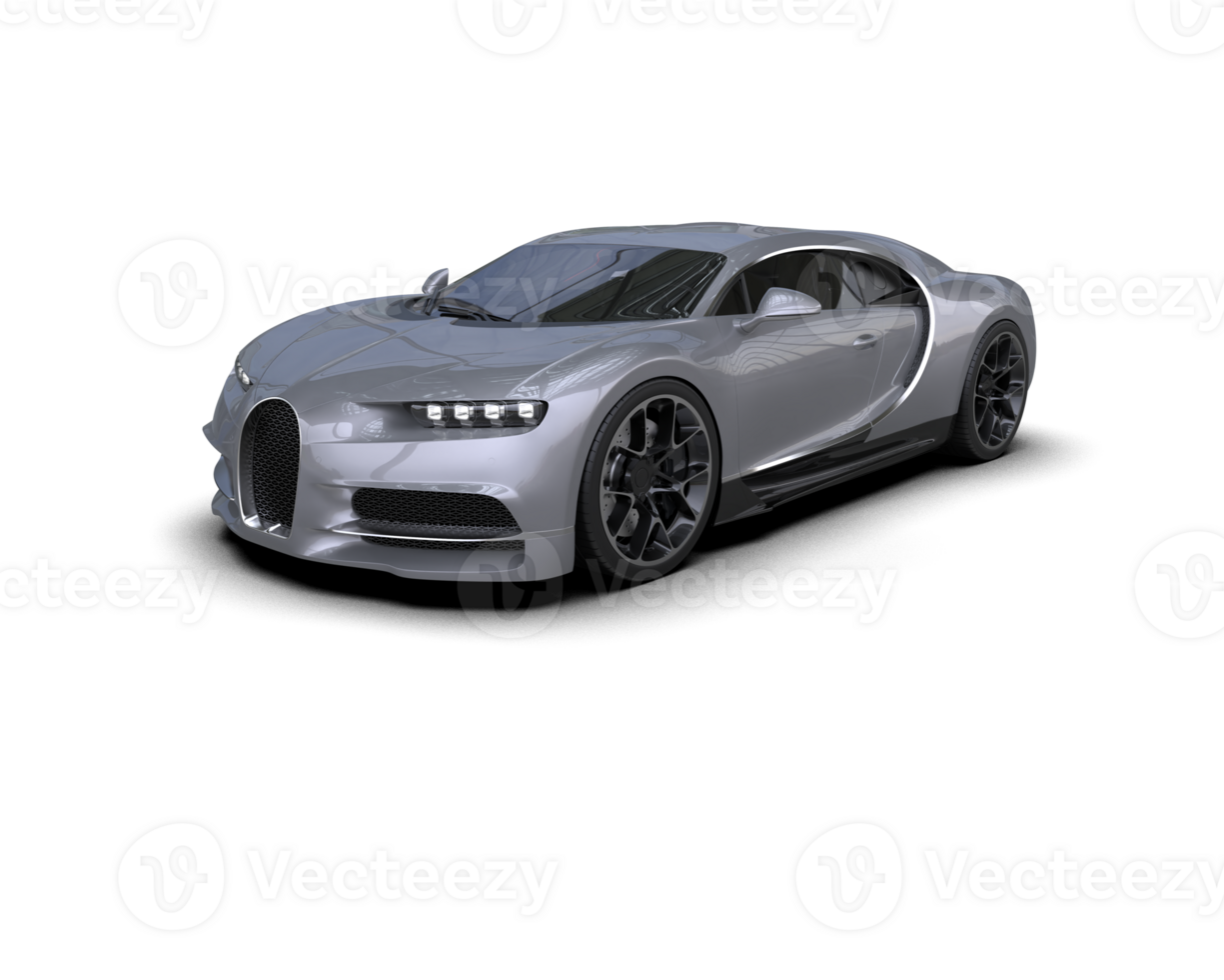 Realistic sport car isolated on background. 3d rendering - illustration png