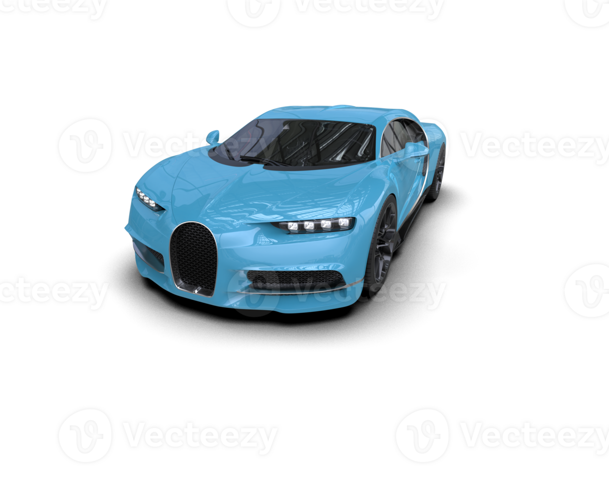 Realistic sport car isolated on background. 3d rendering - illustration png
