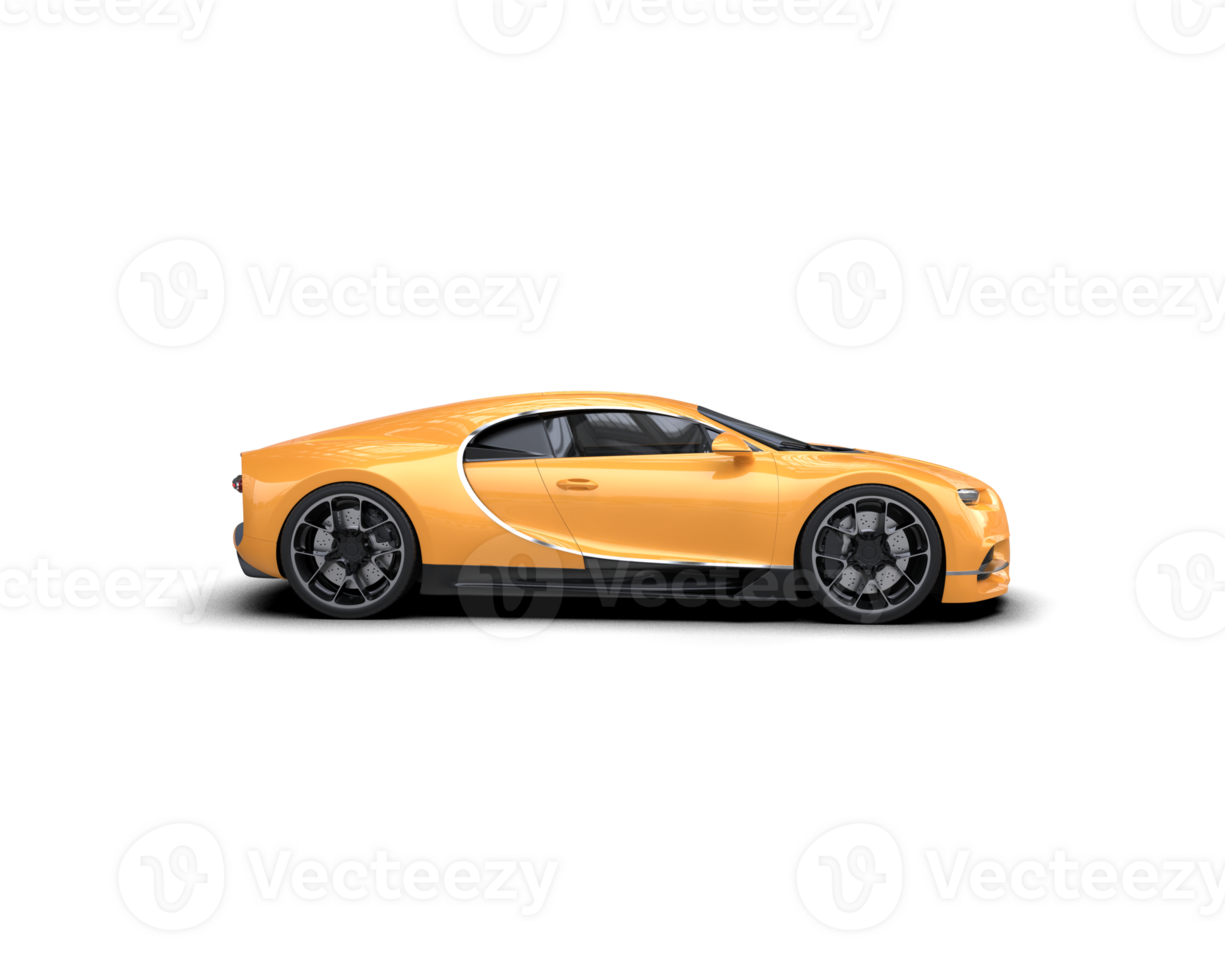 Realistic sport car isolated on background. 3d rendering - illustration png