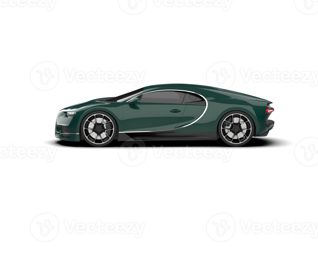 Realistic sport car isolated on background. 3d rendering - illustration png