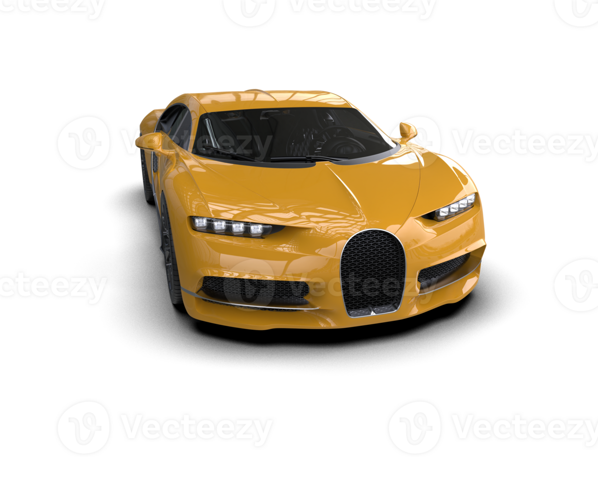 Realistic sport car isolated on background. 3d rendering - illustration png