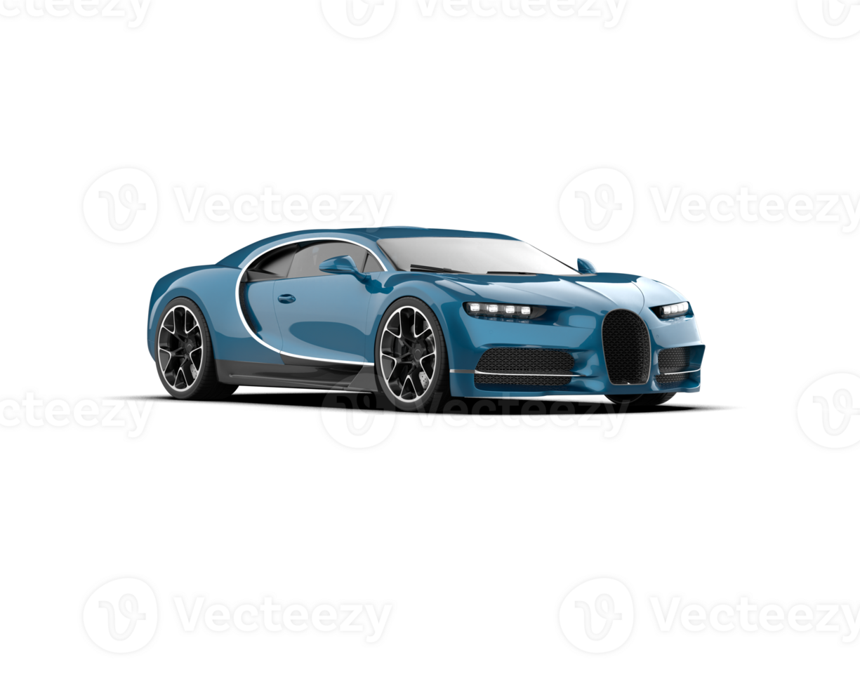 Realistic sport car isolated on background. 3d rendering - illustration png