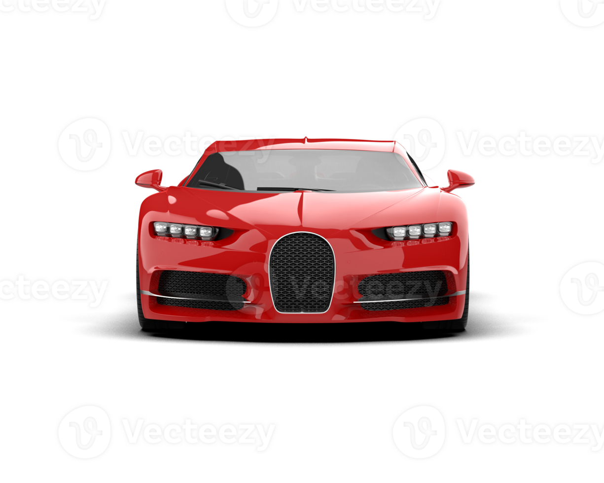 Realistic sport car isolated on background. 3d rendering - illustration png