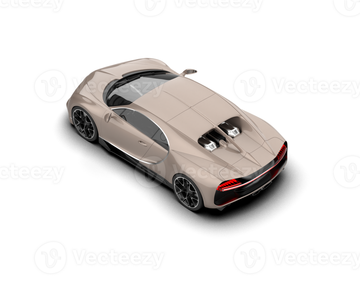 Realistic sport car isolated on background. 3d rendering - illustration png