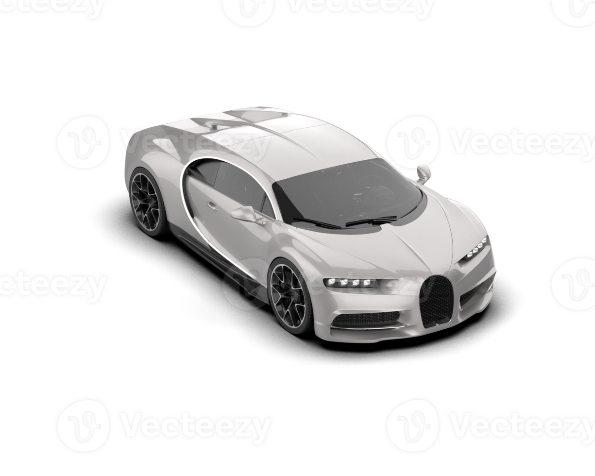 Realistic sport car isolated on background. 3d rendering - illustration png