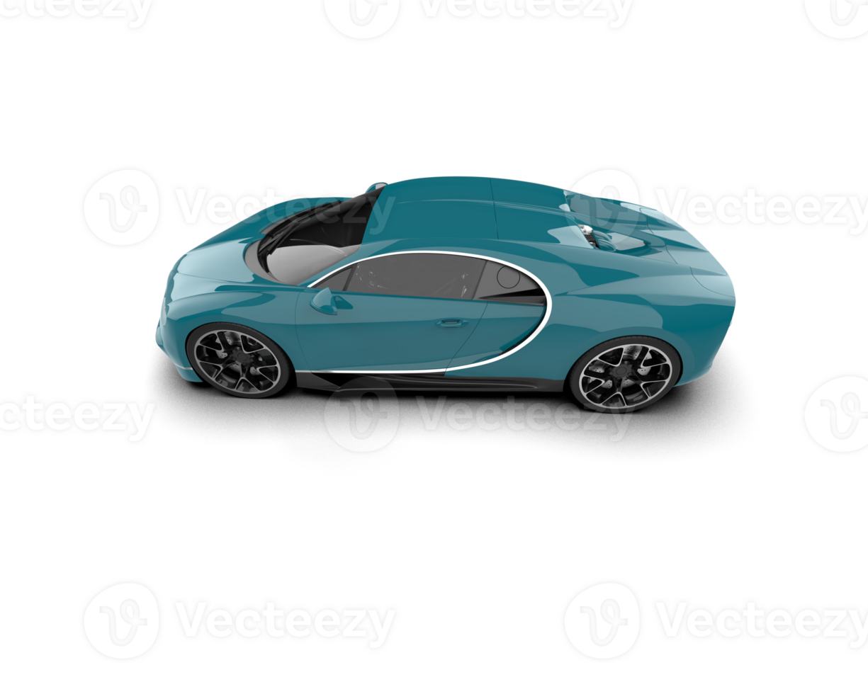 Realistic sport car isolated on background. 3d rendering - illustration png