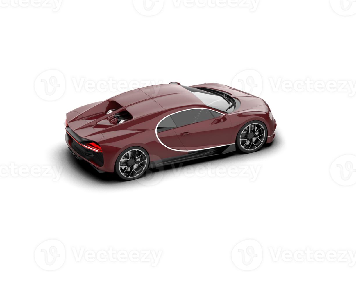Realistic sport car isolated on background. 3d rendering - illustration png