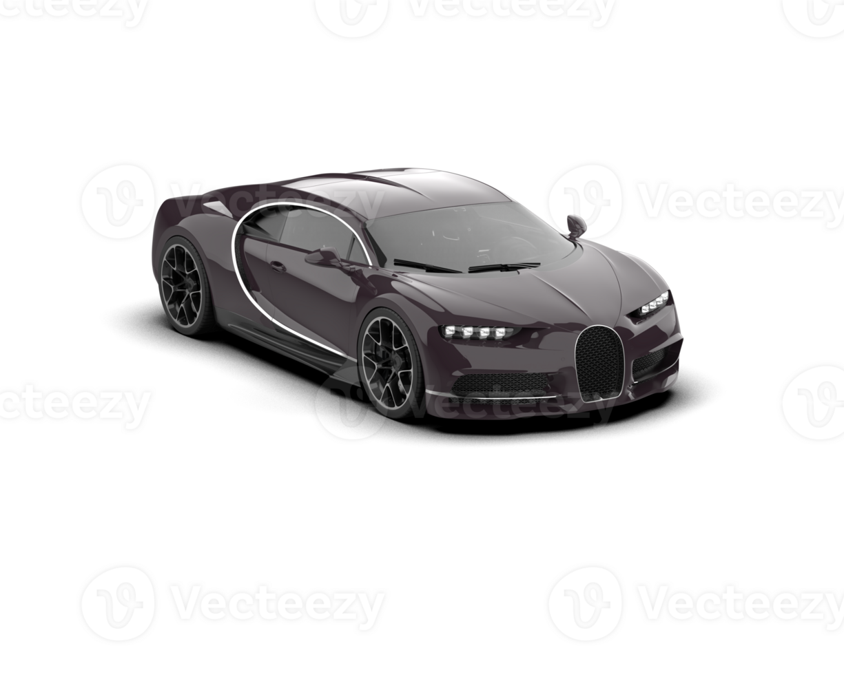 Realistic sport car isolated on background. 3d rendering - illustration png