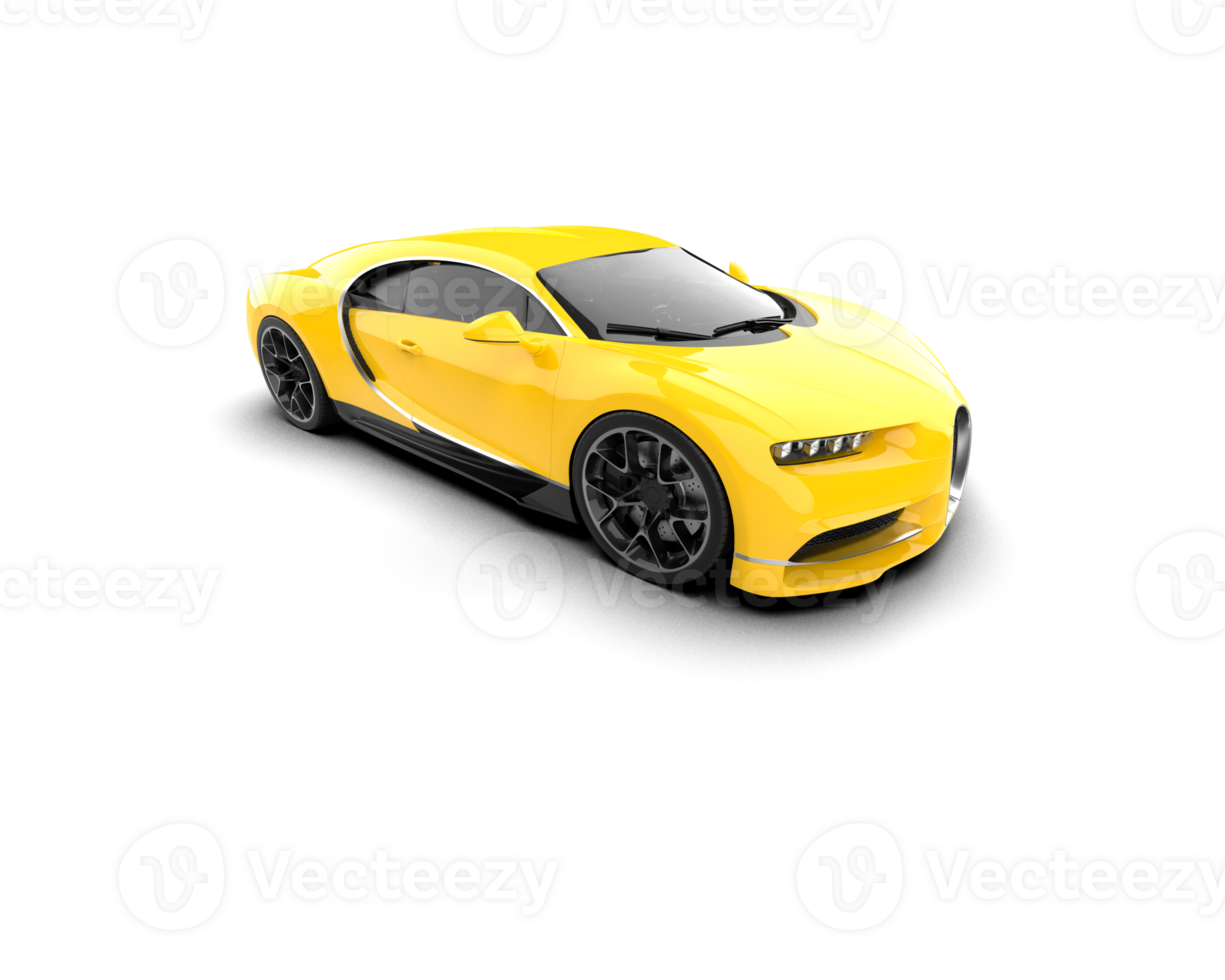 Realistic sport car isolated on background. 3d rendering - illustration png