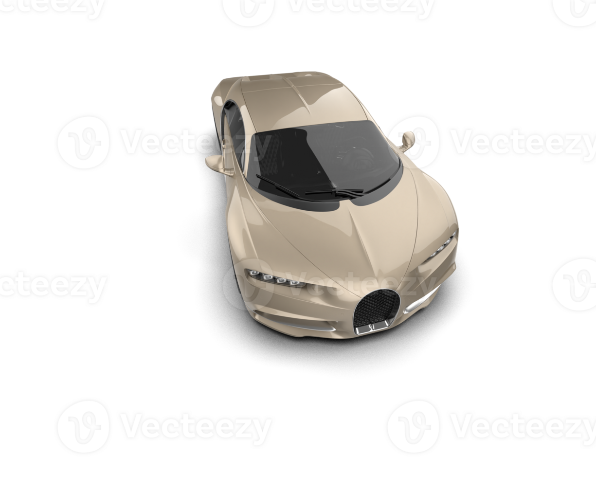 Realistic sport car isolated on background. 3d rendering - illustration png