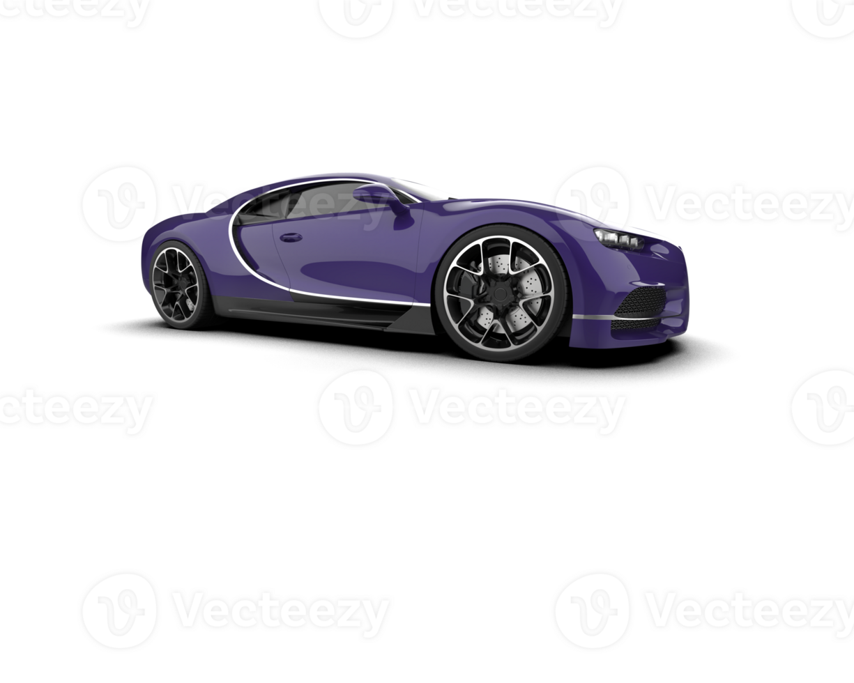 Realistic sport car isolated on background. 3d rendering - illustration png