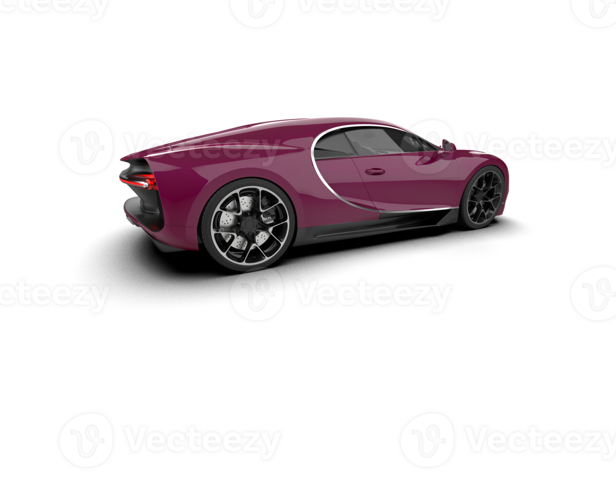 Realistic sport car isolated on background. 3d rendering - illustration png