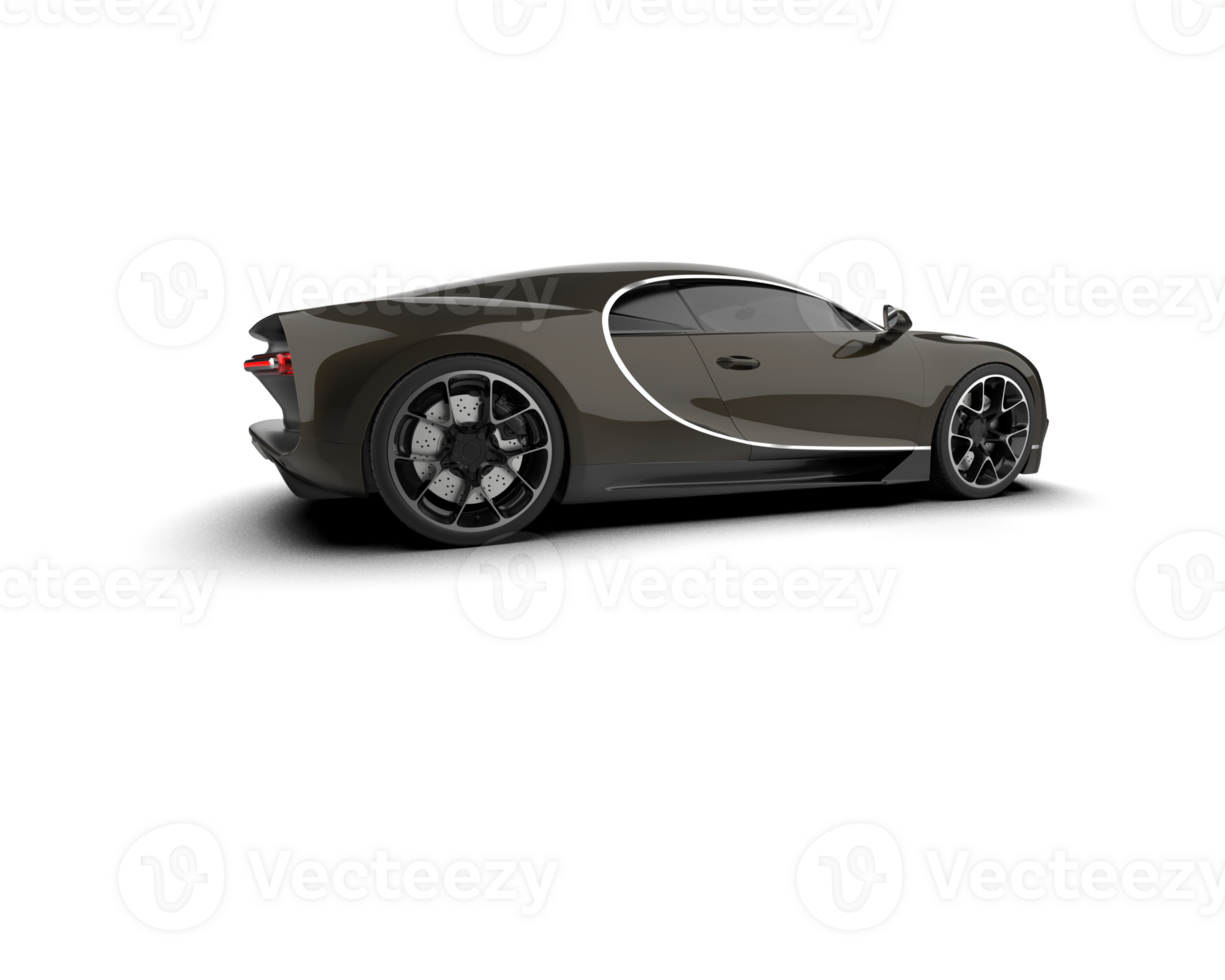Realistic sport car isolated on background. 3d rendering - illustration png