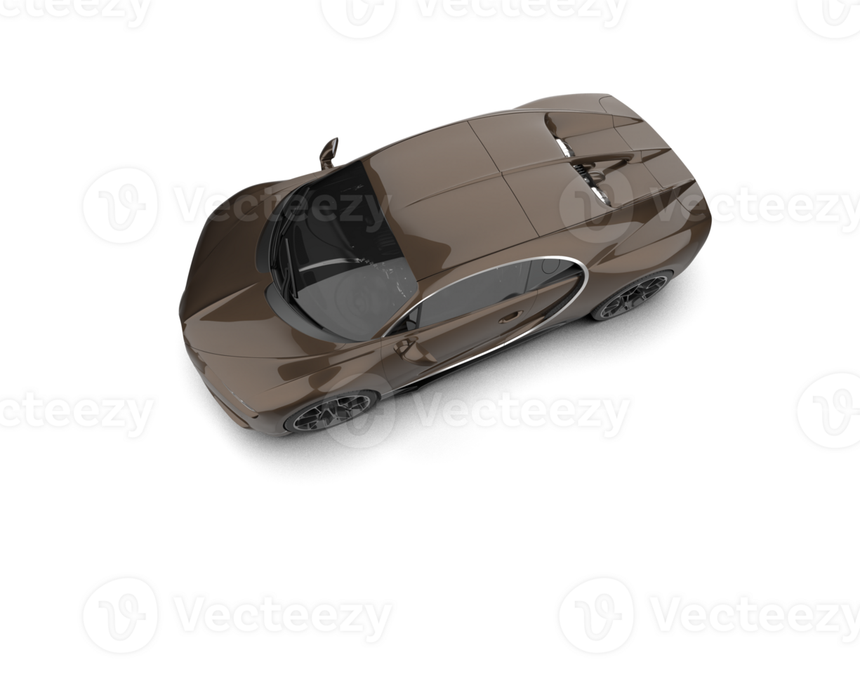 Realistic sport car isolated on background. 3d rendering - illustration png