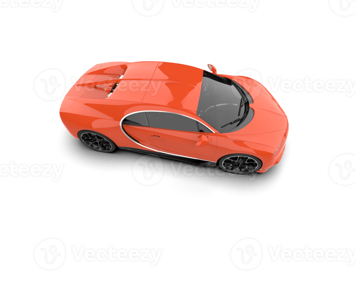 Realistic sport car isolated on background. 3d rendering - illustration png