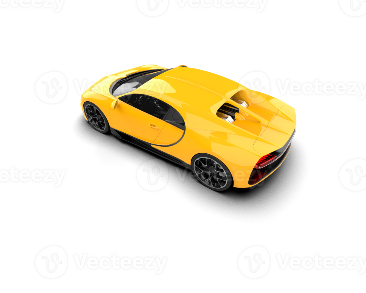 Realistic sport car isolated on background. 3d rendering - illustration png