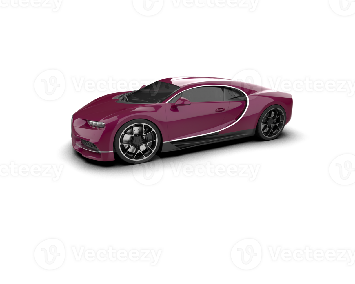 Realistic sport car isolated on background. 3d rendering - illustration png