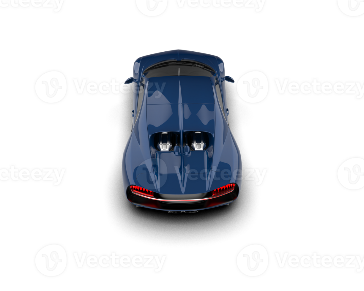 Realistic sport car isolated on background. 3d rendering - illustration png
