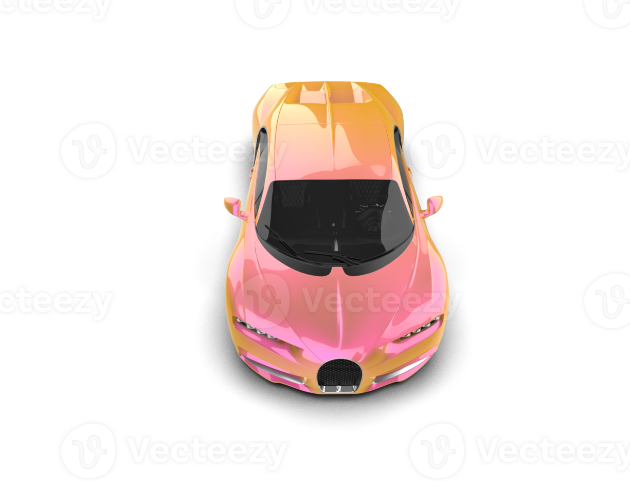 Realistic sport car isolated on background. 3d rendering - illustration png