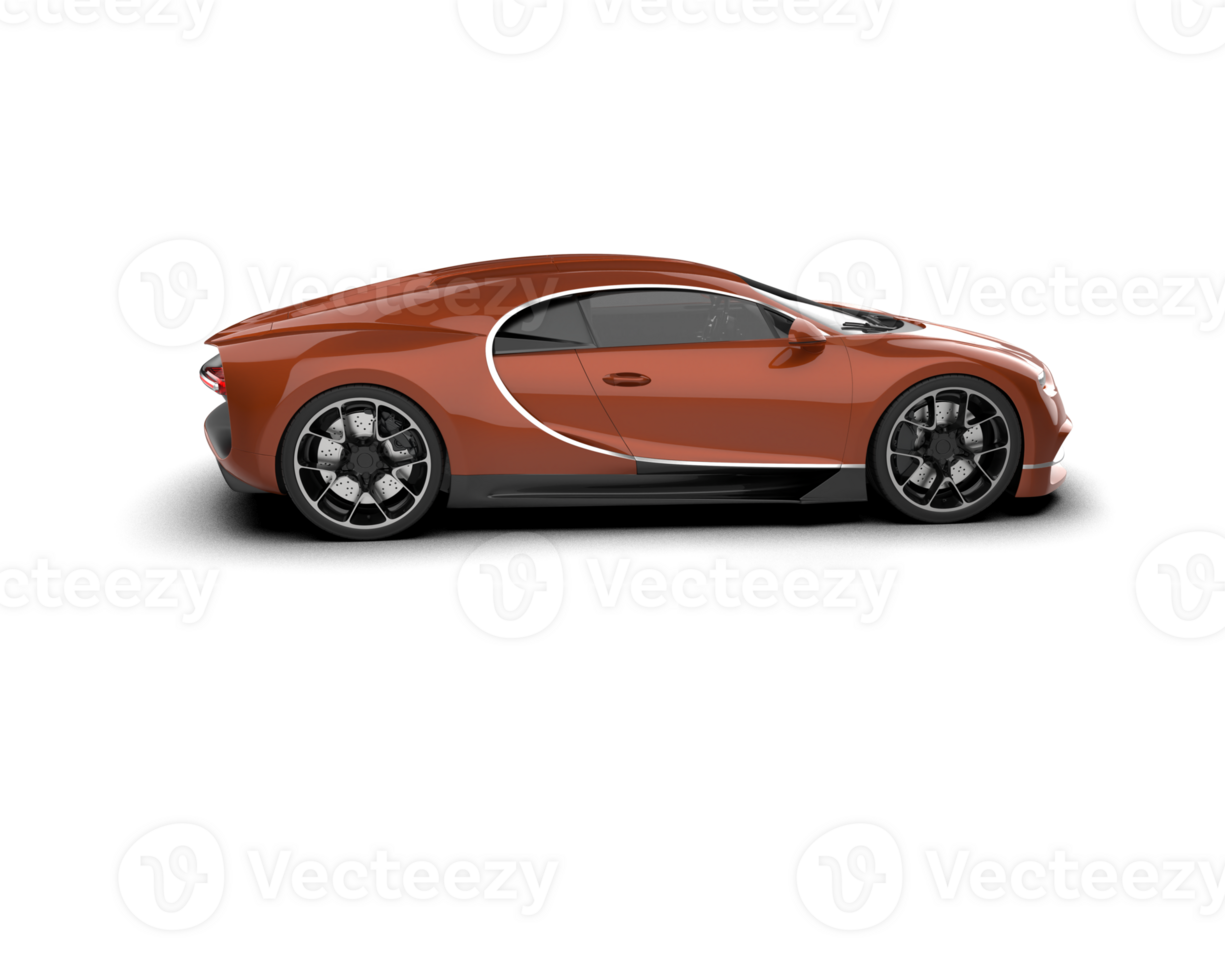 Realistic sport car isolated on background. 3d rendering - illustration png