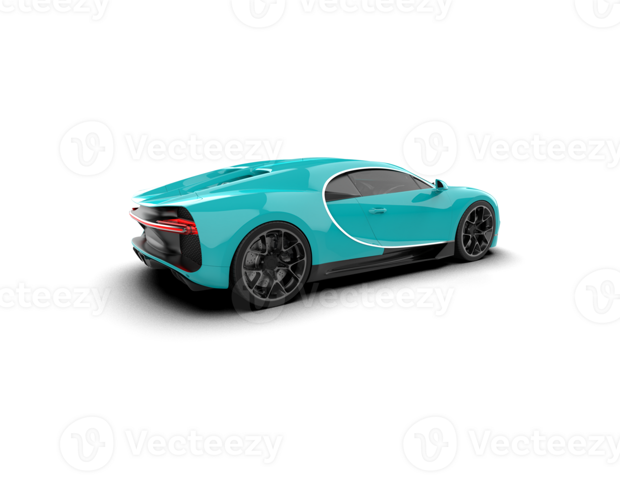 Realistic sport car isolated on background. 3d rendering - illustration png