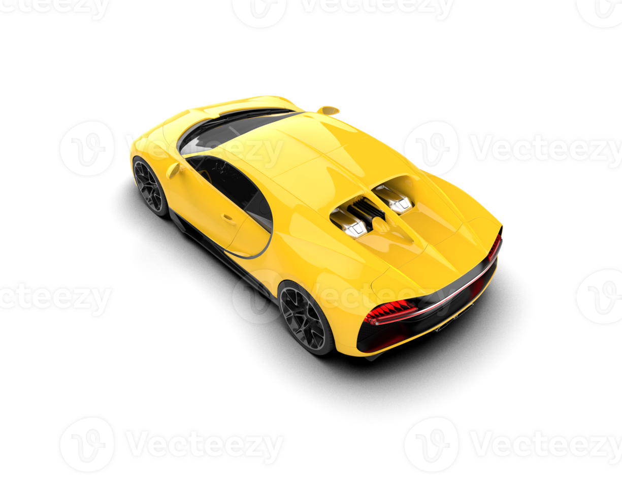 Realistic sport car isolated on background. 3d rendering - illustration png