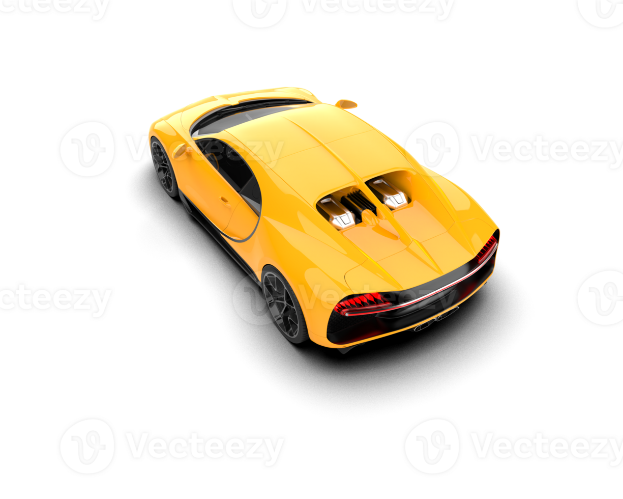 Realistic sport car isolated on background. 3d rendering - illustration png