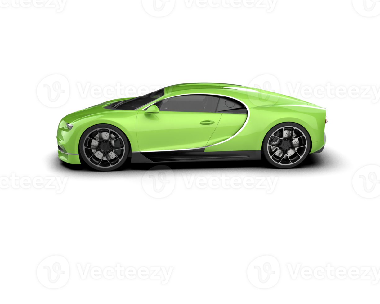 Realistic sport car isolated on background. 3d rendering - illustration png