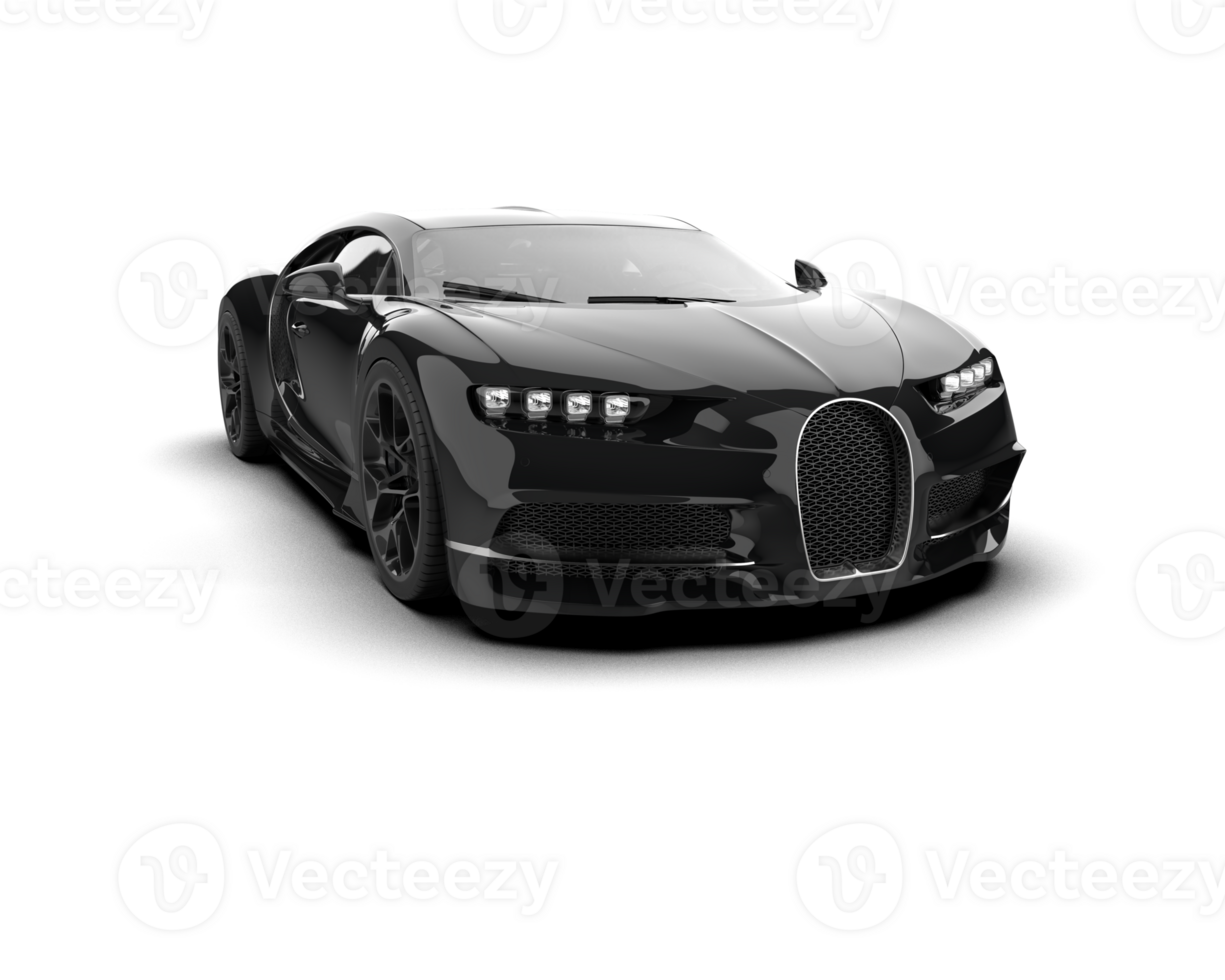 Realistic sport car isolated on background. 3d rendering - illustration png
