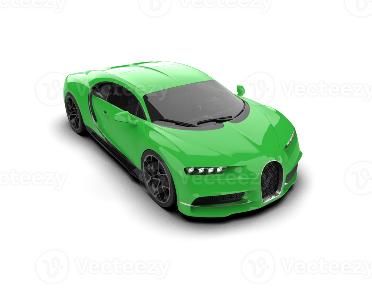 Realistic sport car isolated on background. 3d rendering - illustration png