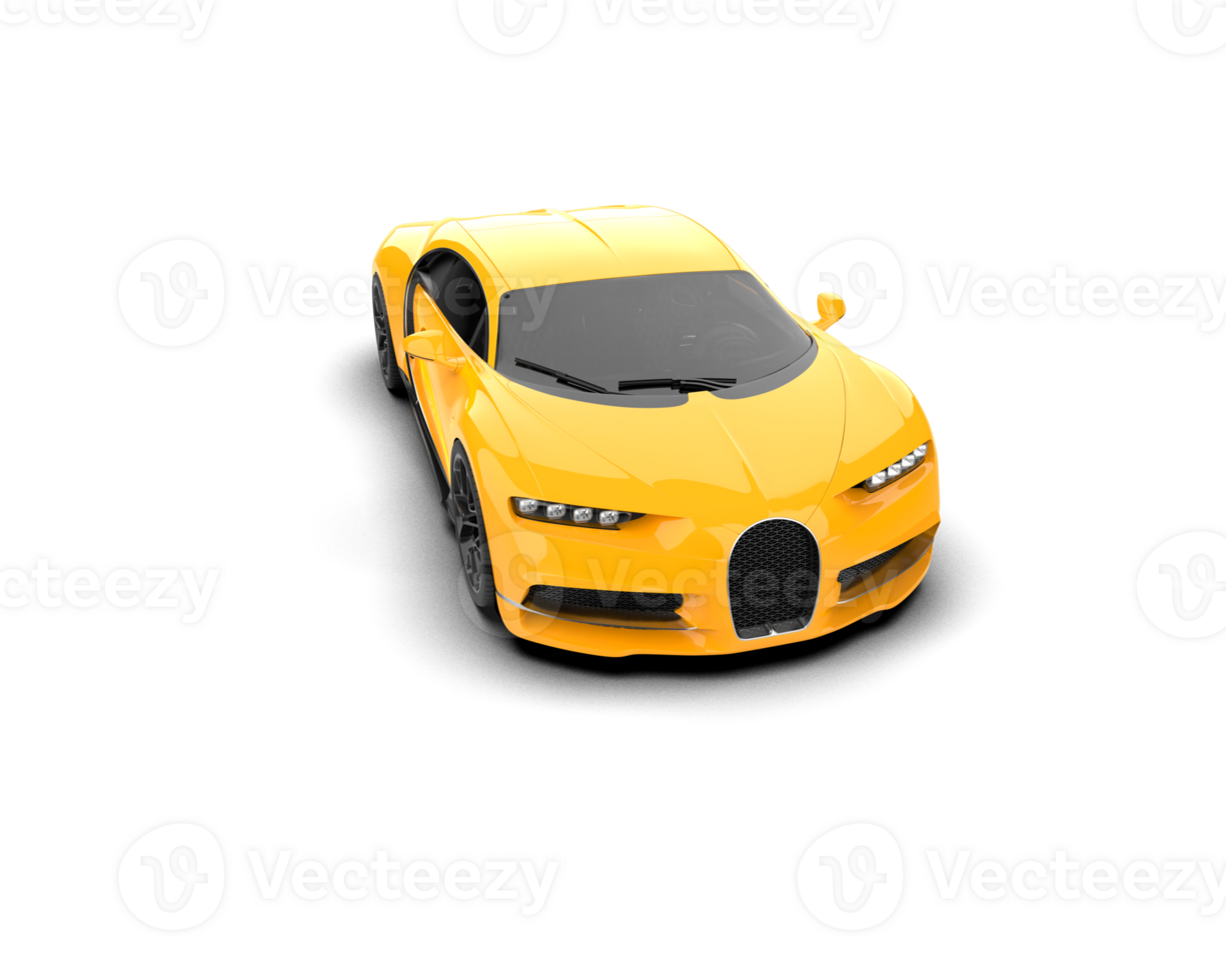 Realistic sport car isolated on background. 3d rendering - illustration png