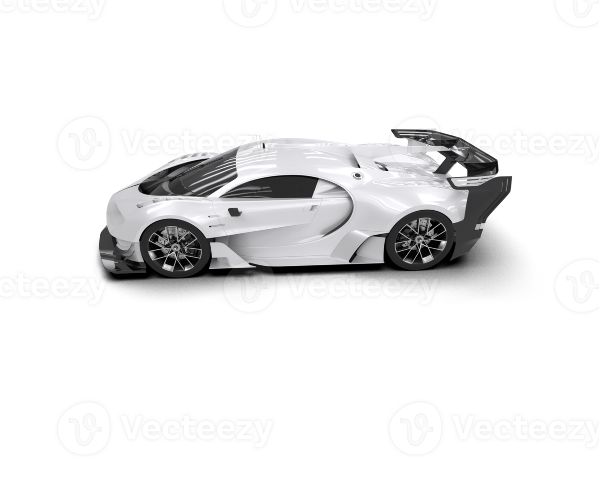 Realistic sport car isolated on background. 3d rendering - illustration png