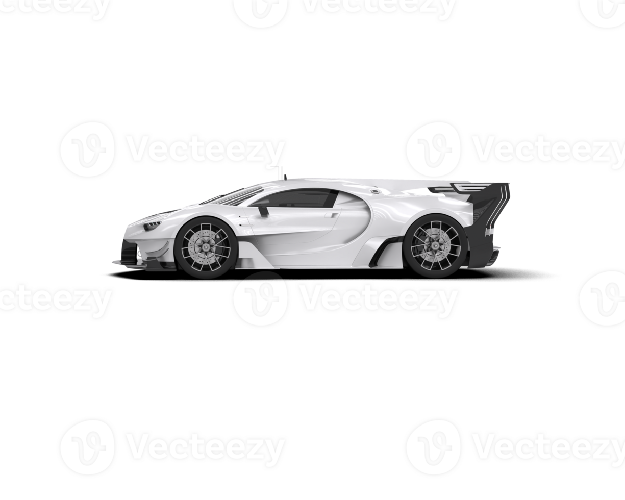 Realistic sport car isolated on background. 3d rendering - illustration png