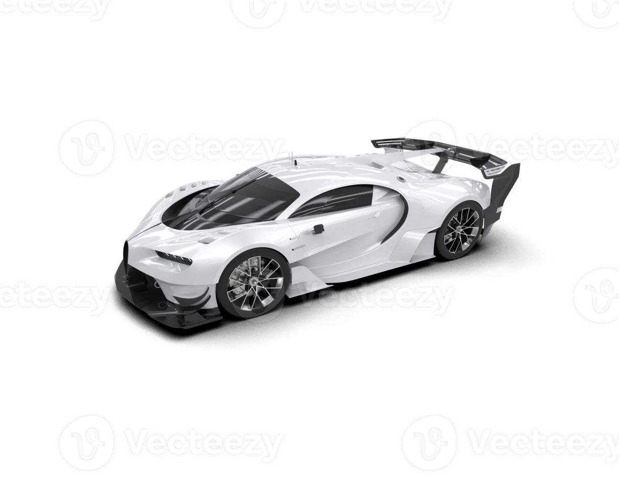 Realistic sport car isolated on background. 3d rendering - illustration png