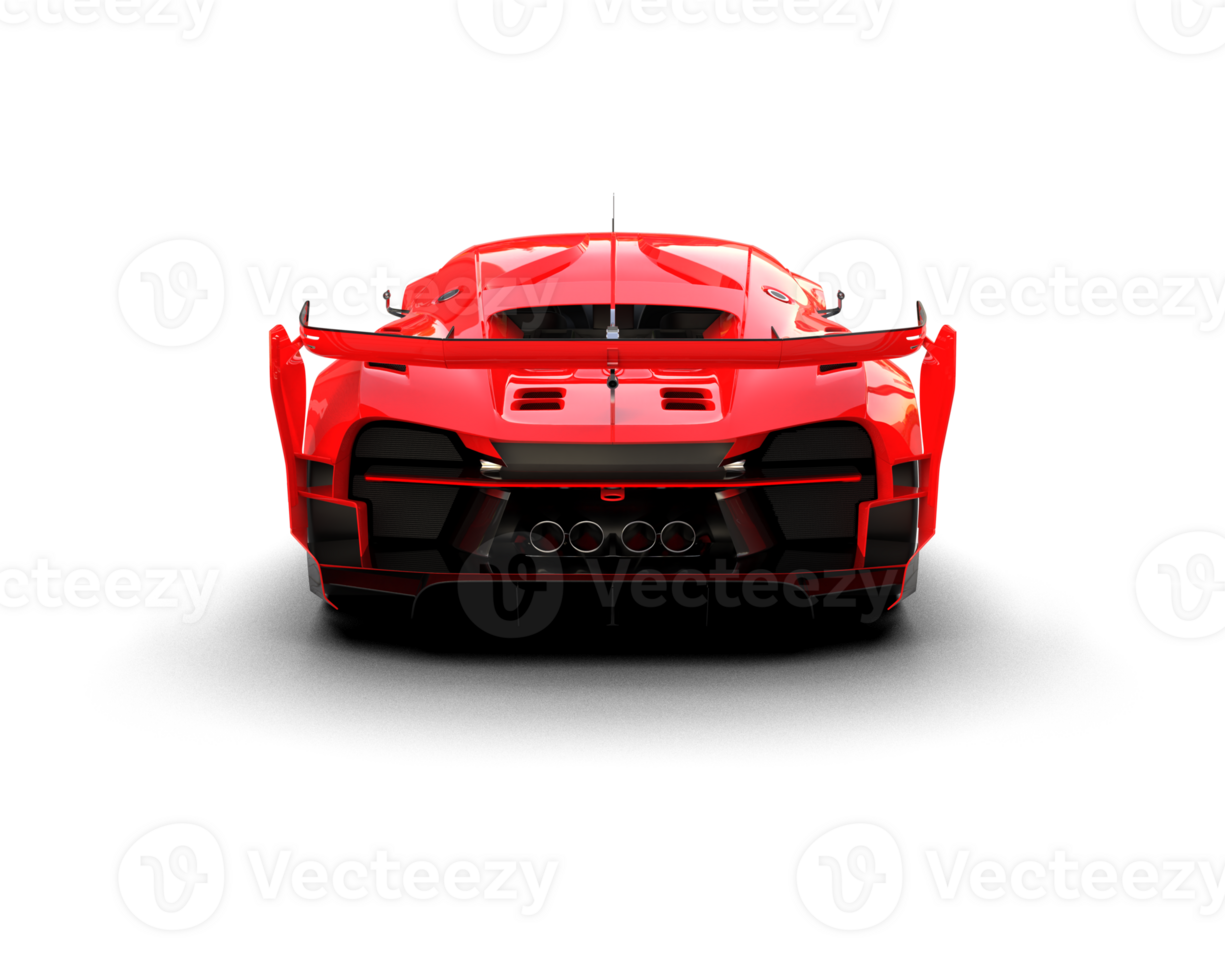 Realistic sport car isolated on background. 3d rendering - illustration png