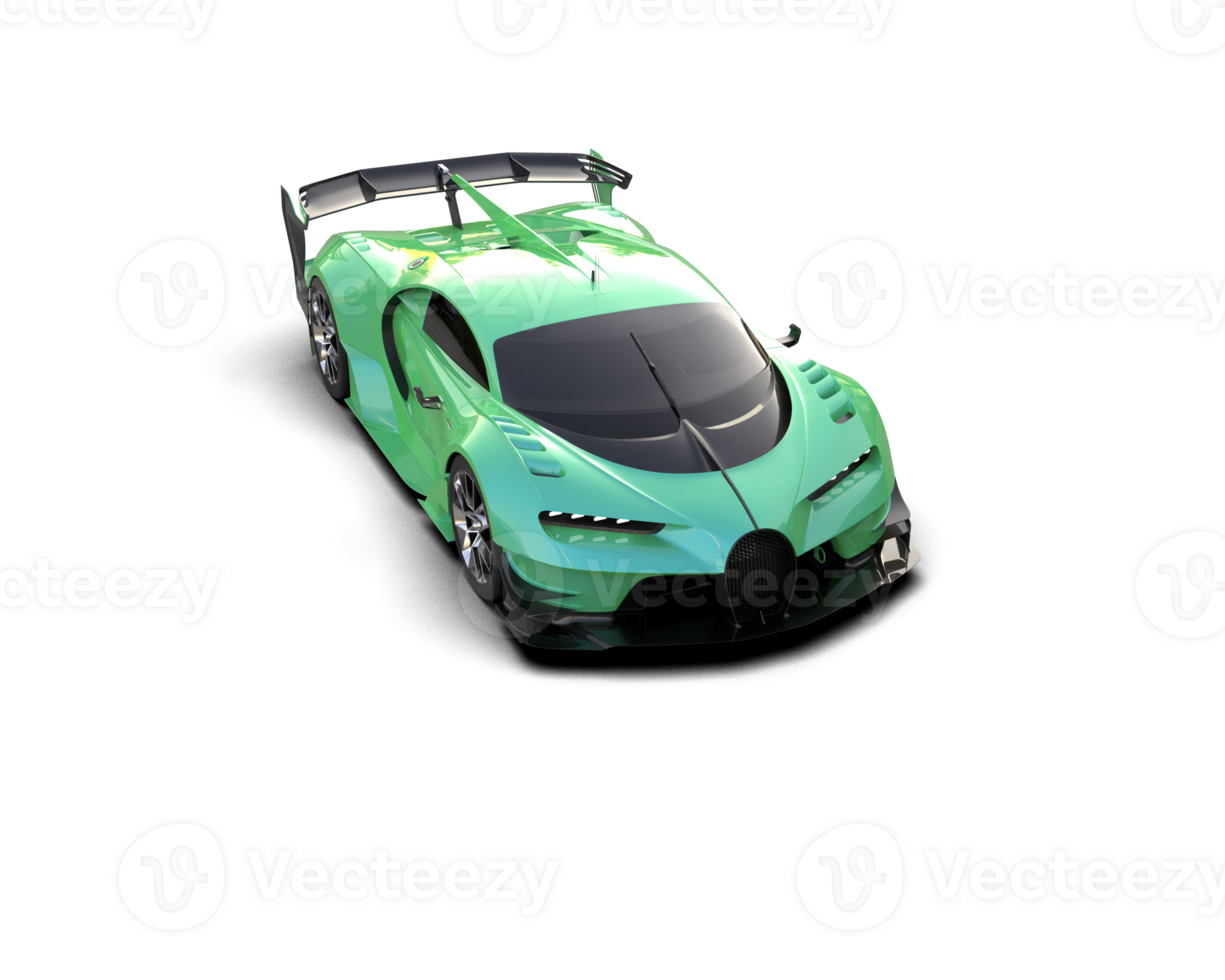 Realistic sport car isolated on background. 3d rendering - illustration png